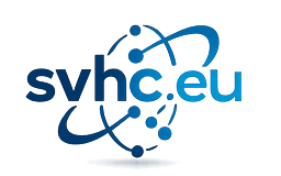SVHC logo with an atom orbit icon
